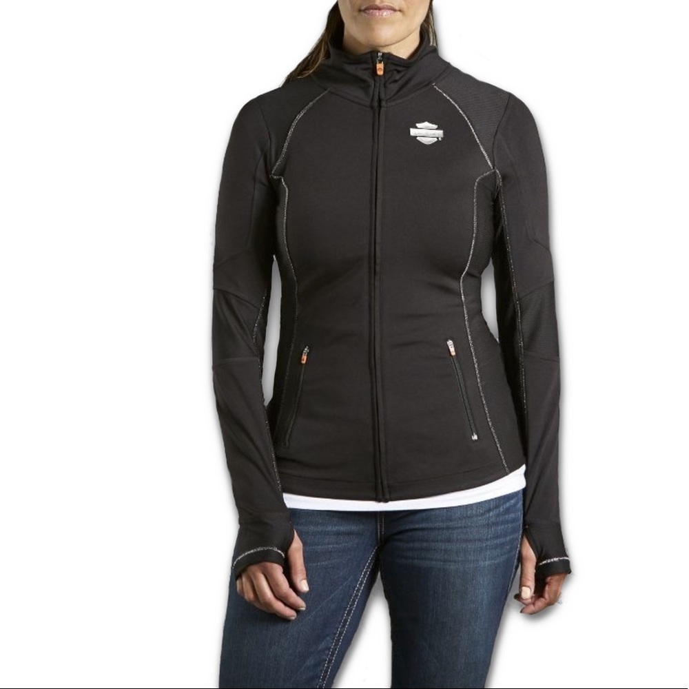 Harley-Davidson Womens Full Zip Bar & Shield Vented Performance Jacket
